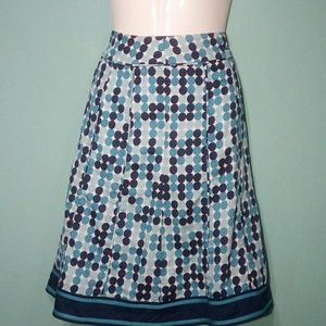 Ann Taylor Polka Dot Panel A Line Skirt FIRM PRICE